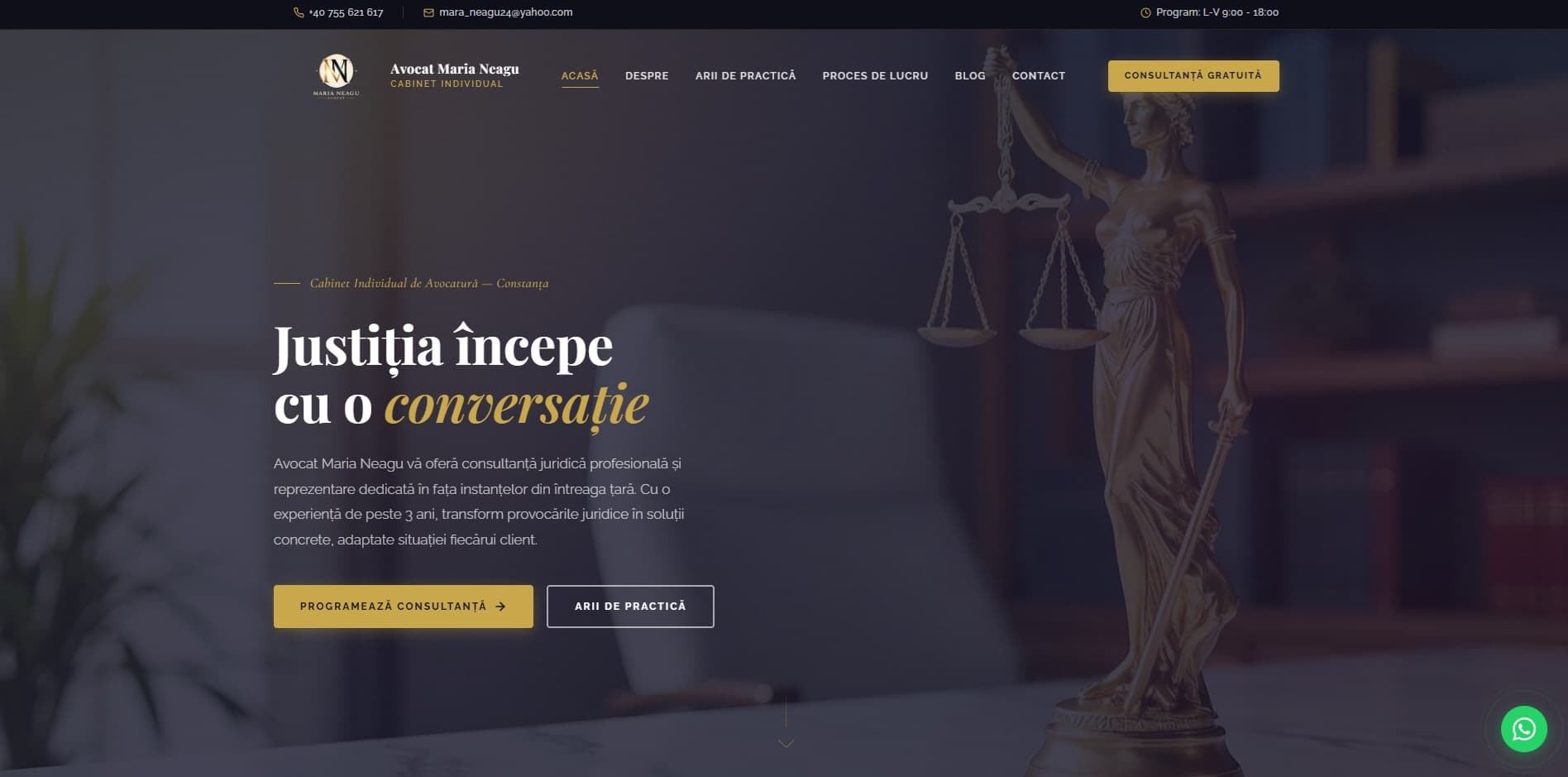 Screenshot avocatneagumaria.ro